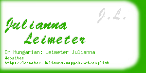 julianna leimeter business card